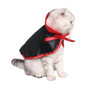 Costume di Halloween per animali domestici mantello da vampiro per gatti e piccoli cani
