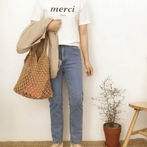 Borsa chic in rete di cotone tessuta a mano per vacanze al mare e uso quotidiano casual