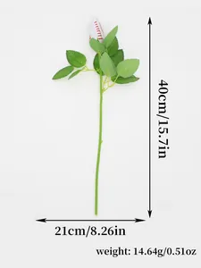 Dimensions détaillées et poids de l'ornement de fleur artificielle sur le thème du baseball.