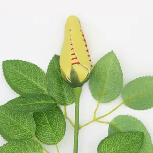 Rose de baseball unique en cuir PU jaune pour décoration de maison sportive et cadeaux