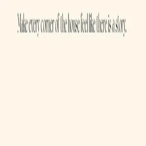 Minimalist cream background with a motivational English slogan about a home story for room decor