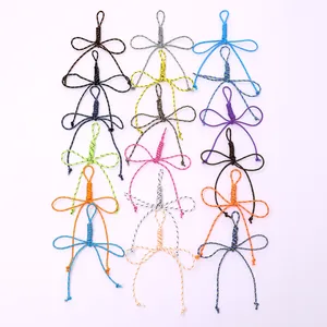 Ciondolo per Borsa a Fiocco Intrecciato a Mano Elegante Pelle Sintetica Nodo Colorato per Decorazione Borsa Accessori Donna