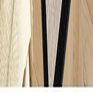 Close-up view showing the textured fiber of black and beige striped boucle bedside rug