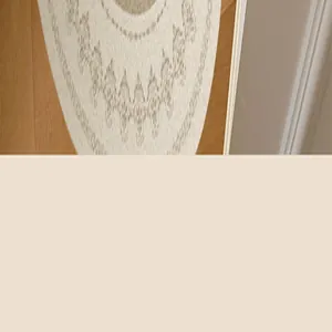 Close-up detail showing the soft boucle texture of a French style retro rug for bedrooms
