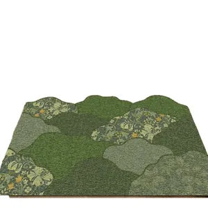 Vintage William Morris stijl bloemenlandschap antislip deurmat voor buiten en binnen