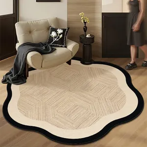 Retro Franse stijl ronde bloemen tapijt voor een gezellige woonkamer en slaapkamer decor