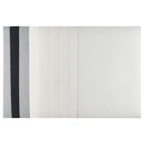 Échantillons de tissus en cuir DIY assortis avec rayures et plis