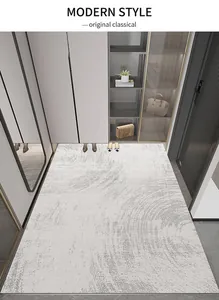Tappeto d'ingresso moderno di lusso in TPR antiscivolo con elegante motivo astratto