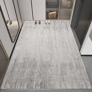 Tappeto d'ingresso moderno grigio in TPR antiscivolo per foyer di lusso in casa stile