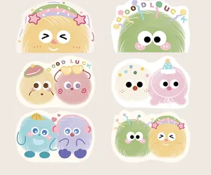 Detailed view of multiple cute cartoon monster designs for absorbent bathroom mats