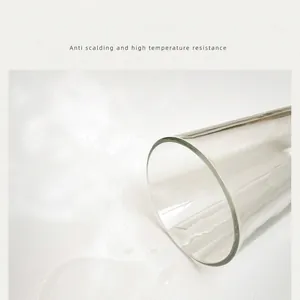 Heat-resistant waterproof leather placemat for dining table in a minimalist cream style