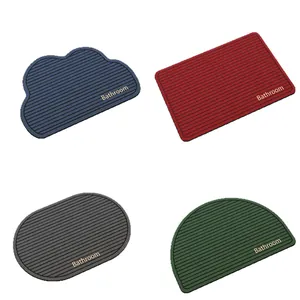 Alfombrillas de baño absorbentes de tierra de diatomeas en formas de nube y ovaladas