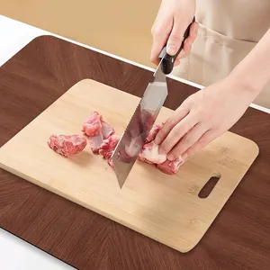 Alfombrilla de cocina antideslizante de madera premium para tablas y encimeras