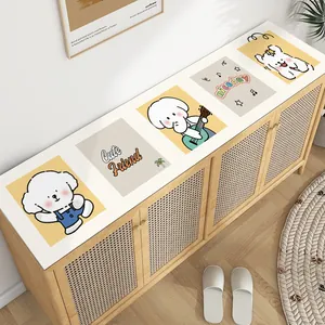 Tappetino da tavolo in pelle impermeabile stile cartone animato per credenza