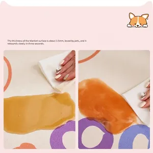 Waterproof PVC leather floor mat for pet enclosures, easy to wipe clean and anti-slip surface