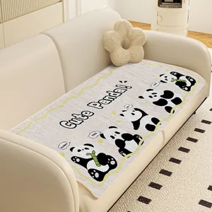 Schattig antislip bankkussen met panda-cartoon voor alle seizoenen van het jaar geschikt