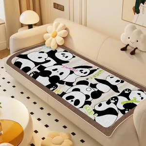 Antislip bankovertrek handdoek met schattige panda-print voor decoratie in elk seizoen