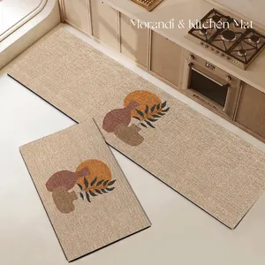 Set tappetini cucina assorbenti stile Morandi con design a vaso astratto
