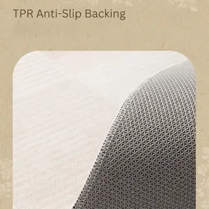 Durable round non-slip floor protector mat with TPR backing for home office chairs