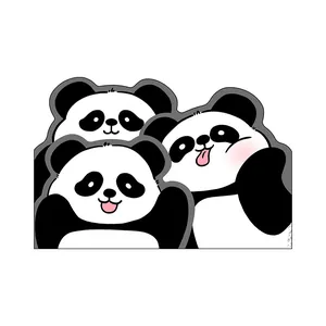 Tappeto bagno panda cartone animato antiscivolo assorbente per la casa e bambini