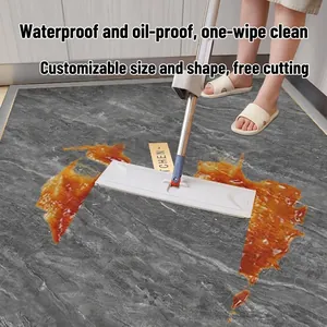 Tappeto da cucina in PVC effetto marmo, impermeabile e resistente all'olio, antiscivolo per casa
