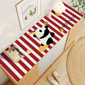 Camino de mesa impermeable de panda decorativo para aparador y mueble recibidor hogar