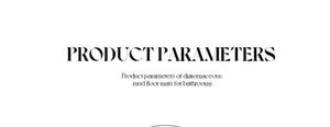 Detaillierte Produktparameter für saugfähige Badezimmermatten aus Kieselgur-Erde
