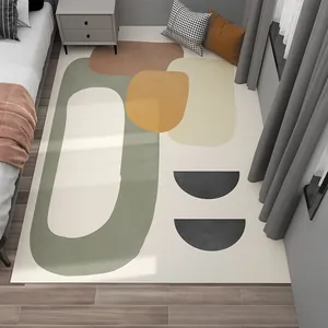 Modern Scandinavisch vloerkleed met abstracte geometrische patronen voor de slaapkamer