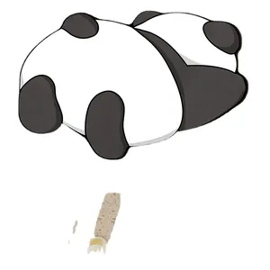 Süße rutschfeste Badezimmermatte in Pandform aus saugfähigem, weichem Kieselgur