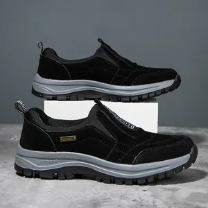 Men Outdoor Sport Casual Shoes Waterproof Non-slip Wear-resistant Thick Sole Breathable Synthetic Leather Adhesive Shoes