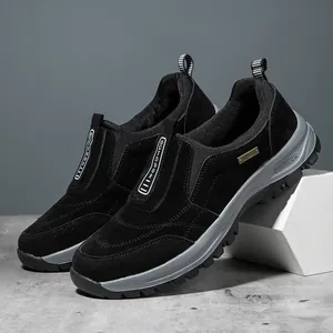 Detailed view of durable men's outdoor sports shoes with slip-resistant thick soles