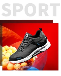 Detailed view of charcoal grey hidden height increasing sports sneakers for men