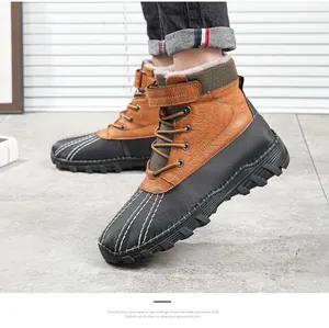 Wasserdichte Herren Winter-Entenstiefel mit warmem Fleecefutter und hohem Schaftdesign