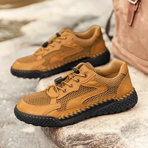 Atmungsaktive Herren Outdoor-Wanderschuhe mit rutschfester Gummisohle