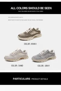 Zapatos de agua de malla transpirable para hombre en colores caqui, arena y gris