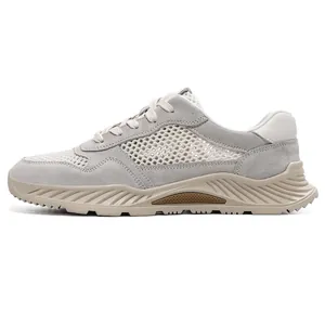 Zapatos de vadeo de malla transpirable gris para hombre con suelas antideslizantes