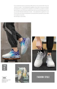 Collage of breathable men's air cushion running shoes in various color gradients