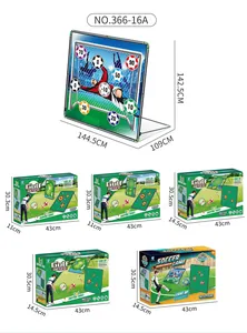 Detailliertes Maßdiagramm für das 2-in-1 Golf- und Fußball-Chipping-Zielspiel-Set.