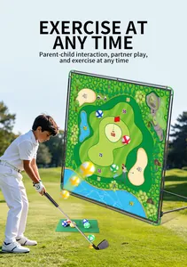 Golf-Spielset für Kinder mit Zielnetz und bunten Bällen für das Training im Freien