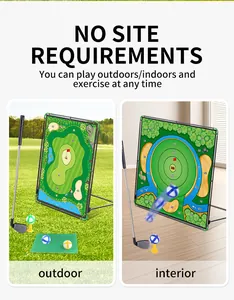 Golf-Zielspiel-Set für drinnen und draußen mit Ständer und Bällen