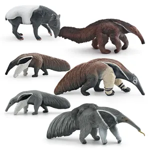 Simulazione Realistica di Animali Selvatici Modello Formichiere Statuetta Tapiro Malese in PVC Solido Giocattolo Educativo Bambini