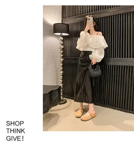 Women's stylish mesh platform clogs for summer worn in a modern fashion street scene