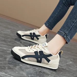 Ademende mesh dames sneakers voor de zomer van 2025 met dikke zool en casual straatstijl