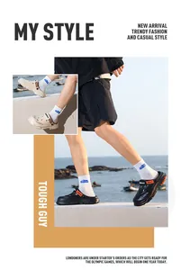 Lifestyle view of men's breathable outdoor clogs for summer beach and water activities.