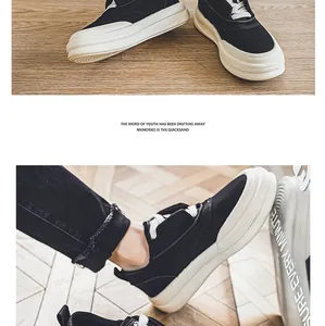 Seitenansicht Herren-Loafer mit niedriger Plattform und dicker Sohle.
