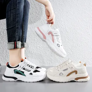Dames Chunky Sneakers Dikke Zool Platform Schoenen Ademend Microvezel Mesh Casual Mode Dad Schoenen voor Vrouwen Grote Maten