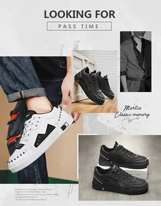 Close-up collage of men's fashion sneakers with silver rivets and lightning pattern