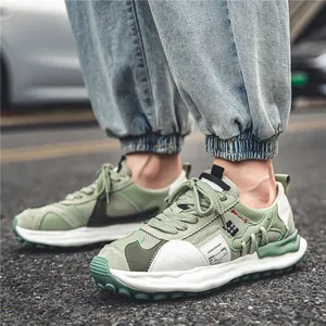 Men's stylish low-top sneakers with dissolving sole for outdoor sports and casual wear