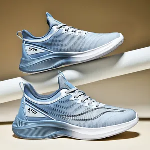 Unisex Ademend Lichtgewicht Hardloopschoenen Flyknit Mesh Sportief Sneakers Voor Heren Dames Koppel Grote Maat Antislip Sportschoenen