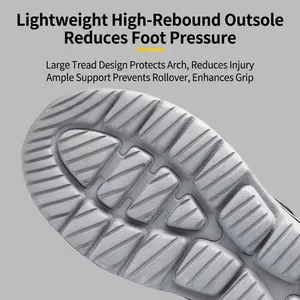 Détail de semelle extérieure antidérapante et élastique pour chaussures orthopédiques larges